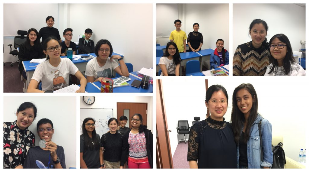 Ms Chen's photos with students