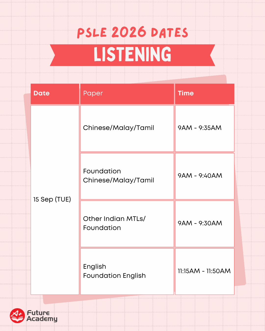PSLE Exam Timetable Dates And Preparation Tips (2026) 8