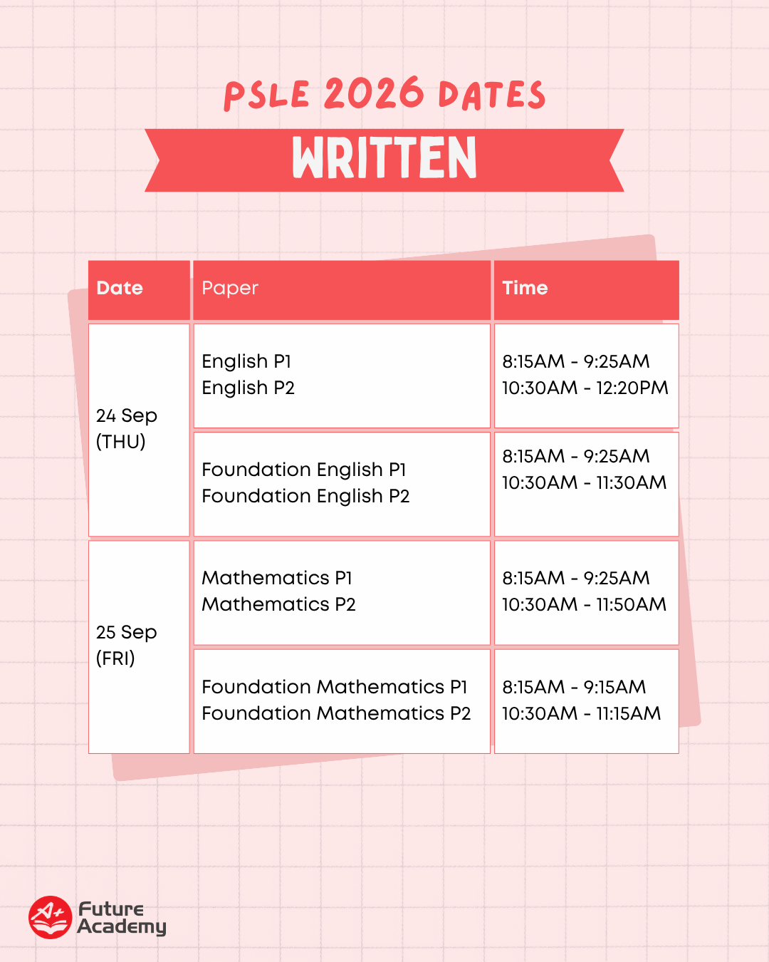 PSLE Exam Timetable Dates And Preparation Tips (2026) 9