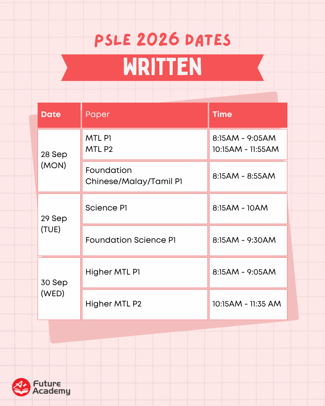 PSLE Exam Timetable Dates And Preparation Tips (2026) 10